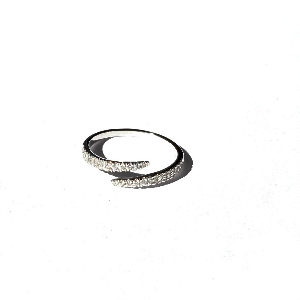 Ring Concierge Open Diamond Wrap Ring 14K White Gold Size 7